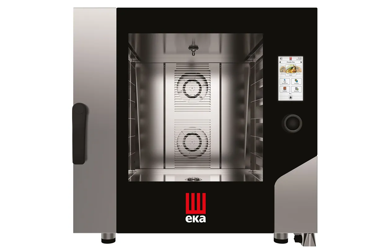 Piec konwekcyjno-parowy Millennial Touch Screen mycie 6×600×400 elektryczny 400V/11400W 850x1035x850 Tecnoeka MKF664TS