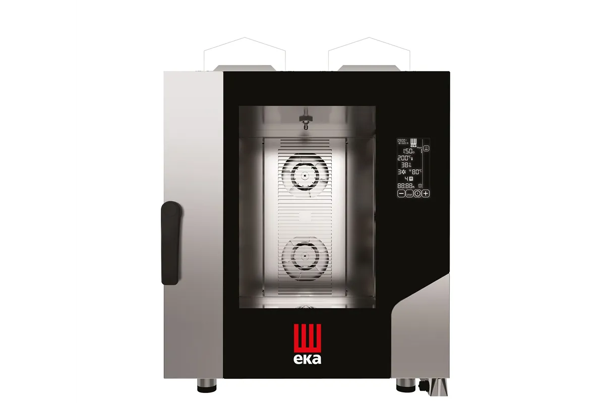 Piec konwekcyjno-parowy Millennial Black Mask Gastro, 7×GN1/1 gazowy, 230V/500W, 13500kW, 730x849x951mm Tecnoeka MKF711GBM