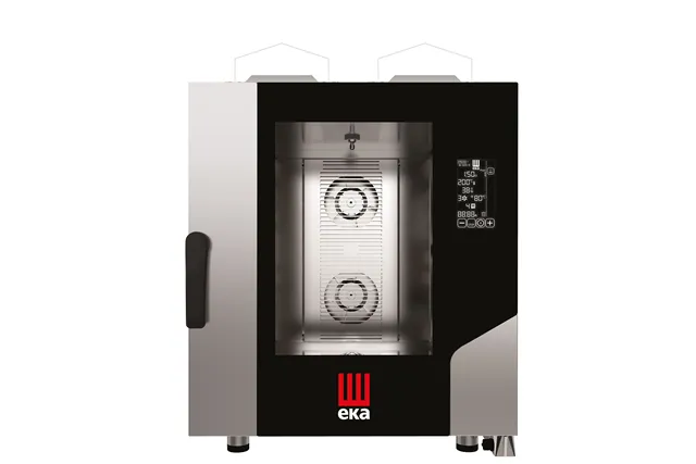 Piec konwekcyjno-parowy Millennial Black Mask Gastro, 7×GN1/1 gazowy, 230V/500W, 13500kW, 730x849x951mm Tecnoeka MKF711GBM