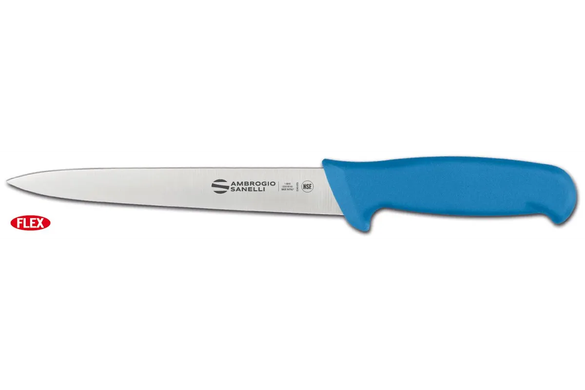 Nóż do filetowania ryb Supra Colore, niebieski, 310mm Ambrogio Sanelli S351.018L