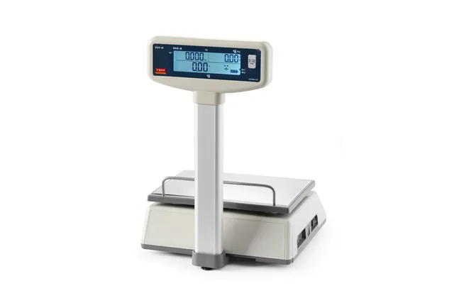 Waga kalkulacyjna LCD z wysięgnikiem i legalizacją, seria EGE, 15 kg, 325x377x394mm TEM TEM015B1D