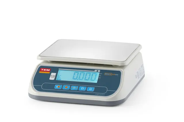 Waga sklepowa LCD z legalizacją, seria SRP+, 30 kg, 295x320x120mm TEM TSRP+LCD30T-D