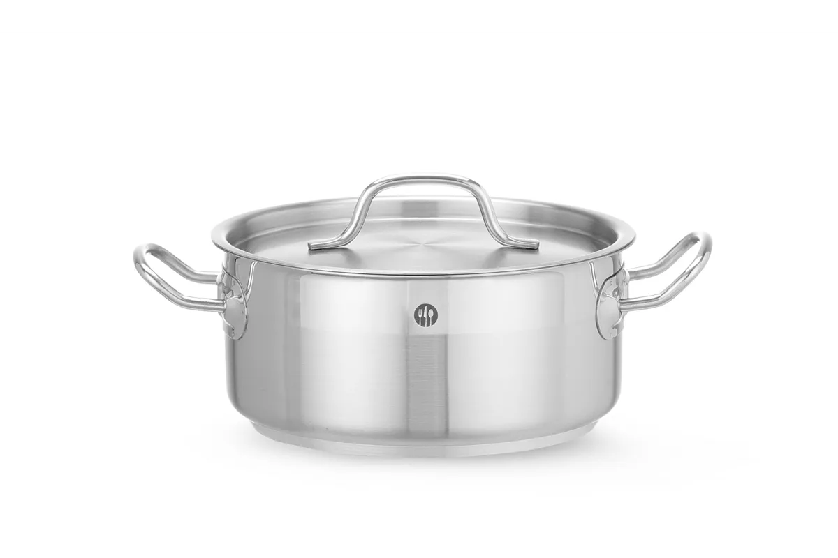Garnek niski z pokrywką, Profi Line, 2,8L, ⌀200x90mm HENDI 830208