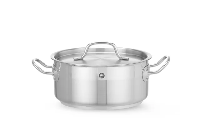 Garnek niski z pokrywką, Profi Line, 2,8L, ⌀200x90mm HENDI 830208