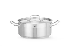 Garnek niski z pokrywką, Profi Line, 4,8L, ⌀240x105mm HENDI 830406