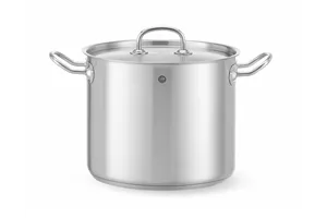 Garnek wysoki z pokrywką, Kitchen Line, 9L, ⌀240x200mm HENDI 837306