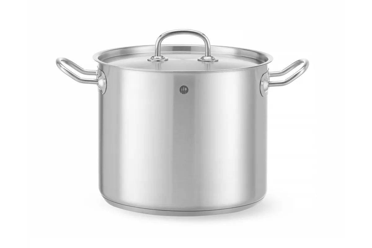 Garnek wysoki z pokrywką, Kitchen Line, 9L, ⌀240x200mm HENDI 837306