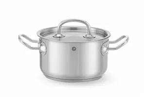 Garnek średni z pokrywką, Kitchen Line, 1,8L, ⌀160x95mm HENDI 836101
