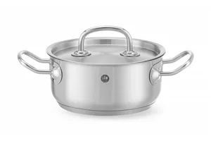 Garnek niski z pokrywką, Kitchen Line, 1,4L, ⌀160x75mm HENDI 836002