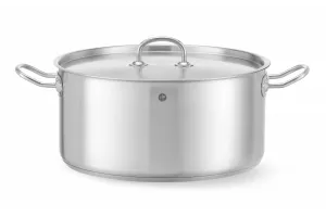 Garnek niski z pokrywką, Kitchen Line, 11,9L, ⌀320x150mm HENDI 836040