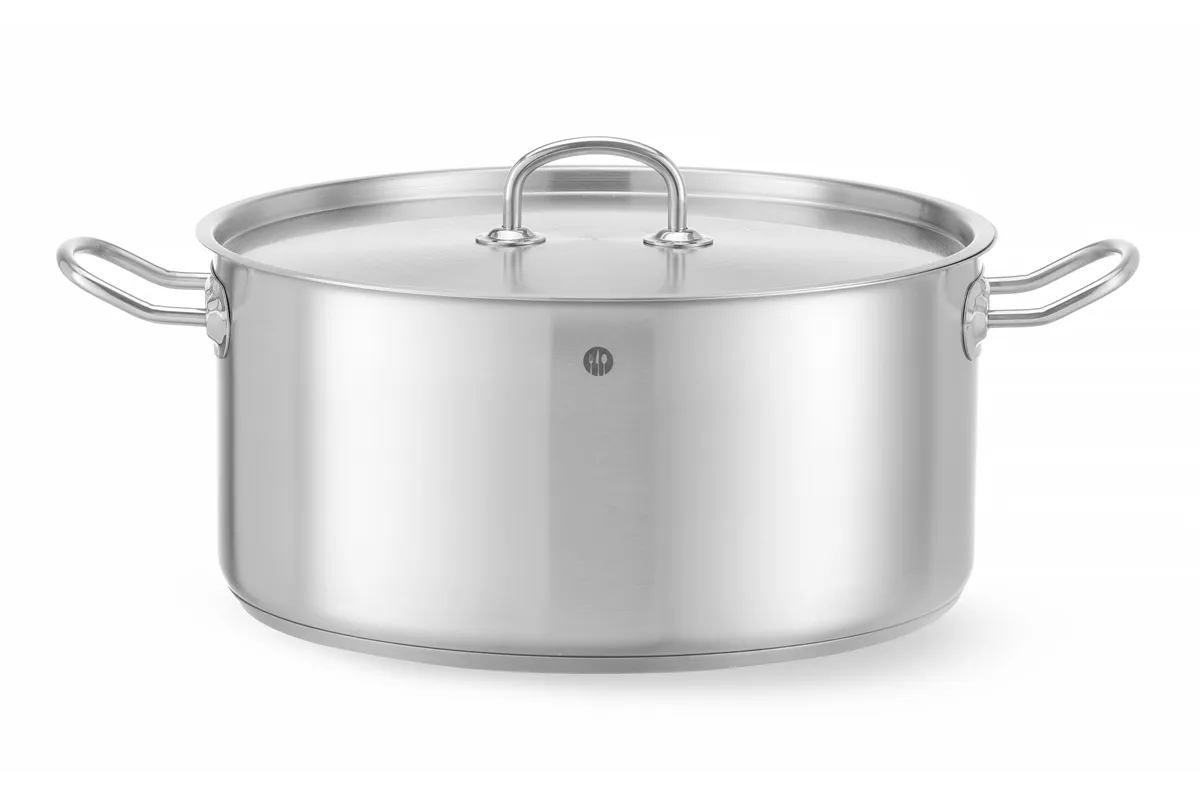 Garnek niski z pokrywką, Kitchen Line, 11,9L, ⌀320x150mm HENDI 836040
