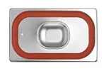 Pokrywka do pojemników GN z uszczelką silikonową, Profi Line, GN 1/4, 265x162mm HENDI 802649