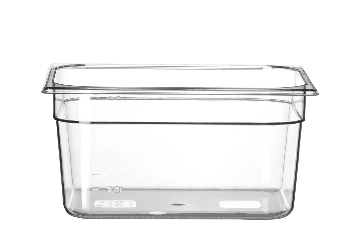 Pojemnik GN 1/2 z poliwęglanu, Profi Line, GN 1/2, 9,5L, transparentny, 325x265x150mm HENDI 861417