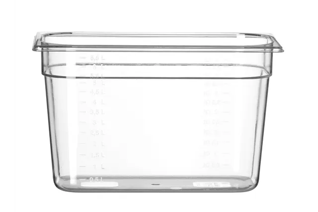 Pojemnik GN 1/3 z poliwęglanu, Profi Line, GN 1/3, 7,8L, transparentny, 325x176x200mm HENDI 861509