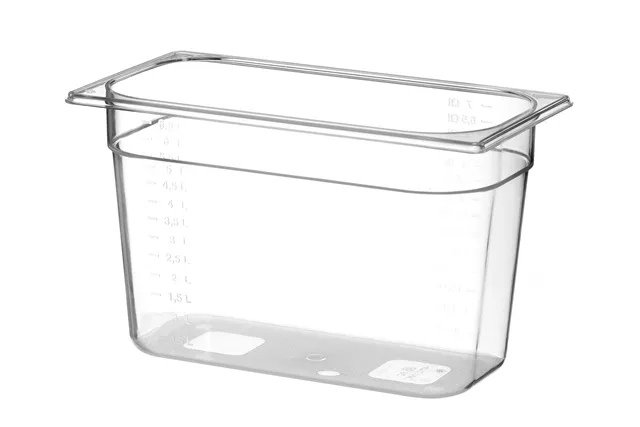 Pojemnik GN 1/3 z poliwęglanu, Profi Line, GN 1/3, 7,8L, transparentny, 325x176x200mm HENDI 861509