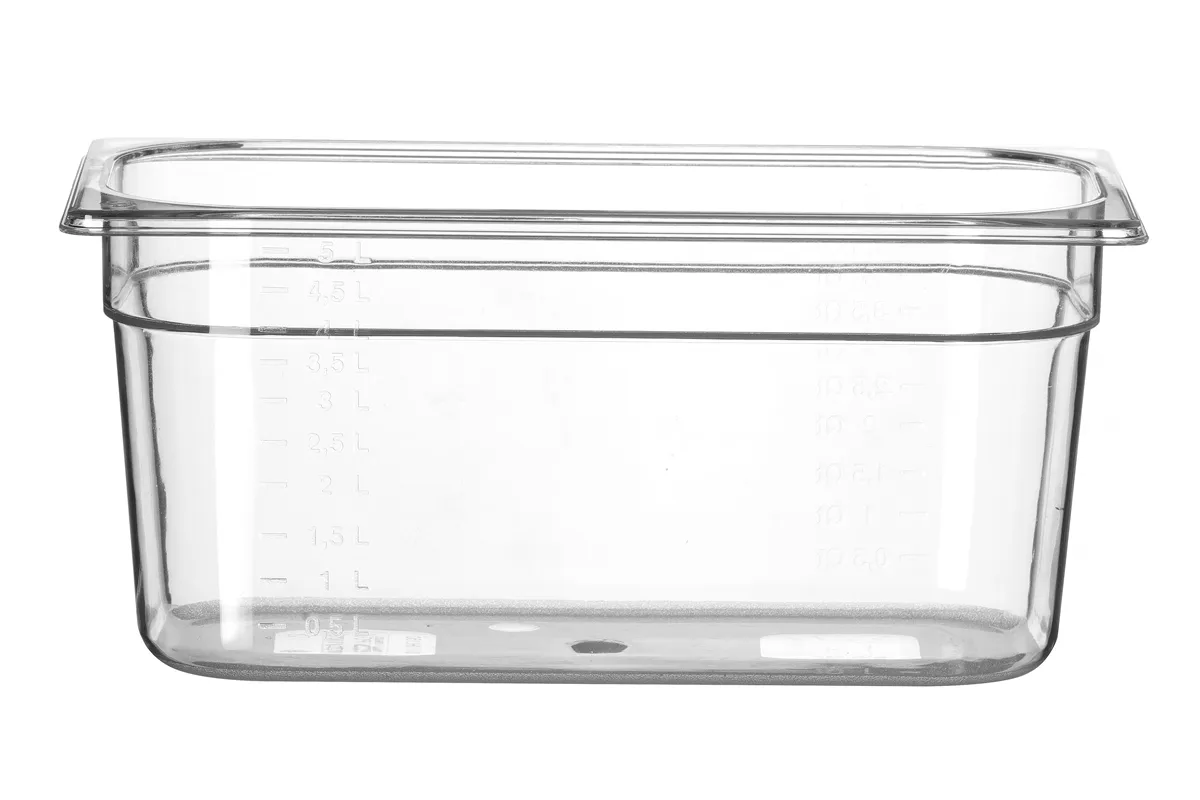 Pojemnik GN 1/3 z poliwęglanu, Profi Line, GN 1/3, 5,7L, transparentny, 325x176x150mm HENDI 861516