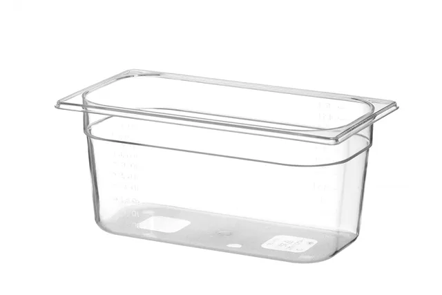 Pojemnik GN 1/3 z poliwęglanu, Profi Line, GN 1/3, 5,7L, transparentny, 325x176x150mm HENDI 861516