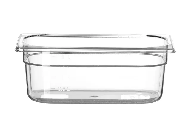 Pojemnik GN 1/4 z poliwęglanu, Profi Line, GN 1/4, 2,8L, transparentny, 265x162x100mm HENDI 861622