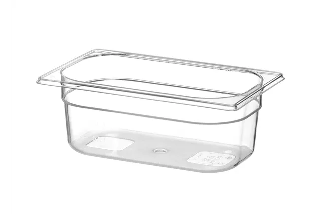 Pojemnik GN 1/4 z poliwęglanu, Profi Line, GN 1/4, 2,8L, transparentny, 265x162x100mm HENDI 861622