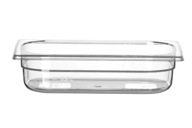 Pojemnik GN 1/4 z poliwęglanu, Profi Line, GN 1/4, 1,8L, transparentny, 265x162x65mm HENDI 861639