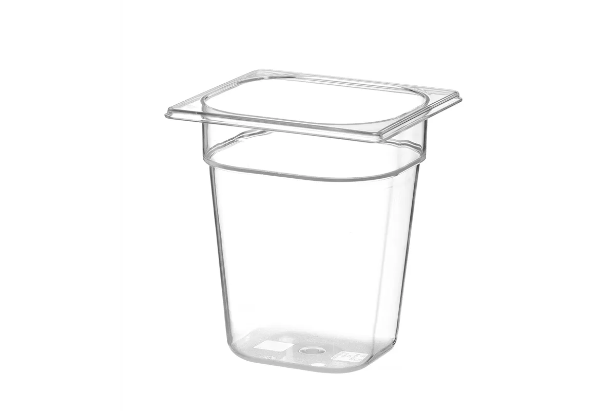 Pojemnik GN 1/6 z poliwęglanu, Profi Line, GN 1/6, 3,4L, transparentny, 176x162x200mm HENDI 861707