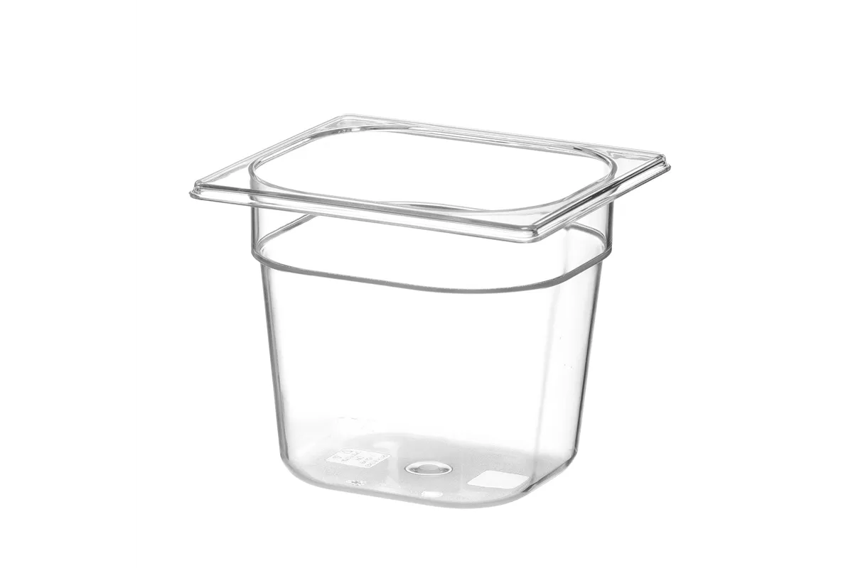 Pojemnik GN 1/6 z poliwęglanu, Profi Line, GN 1/6, 2,4L, transparentny, 176x162x150mm HENDI 861714