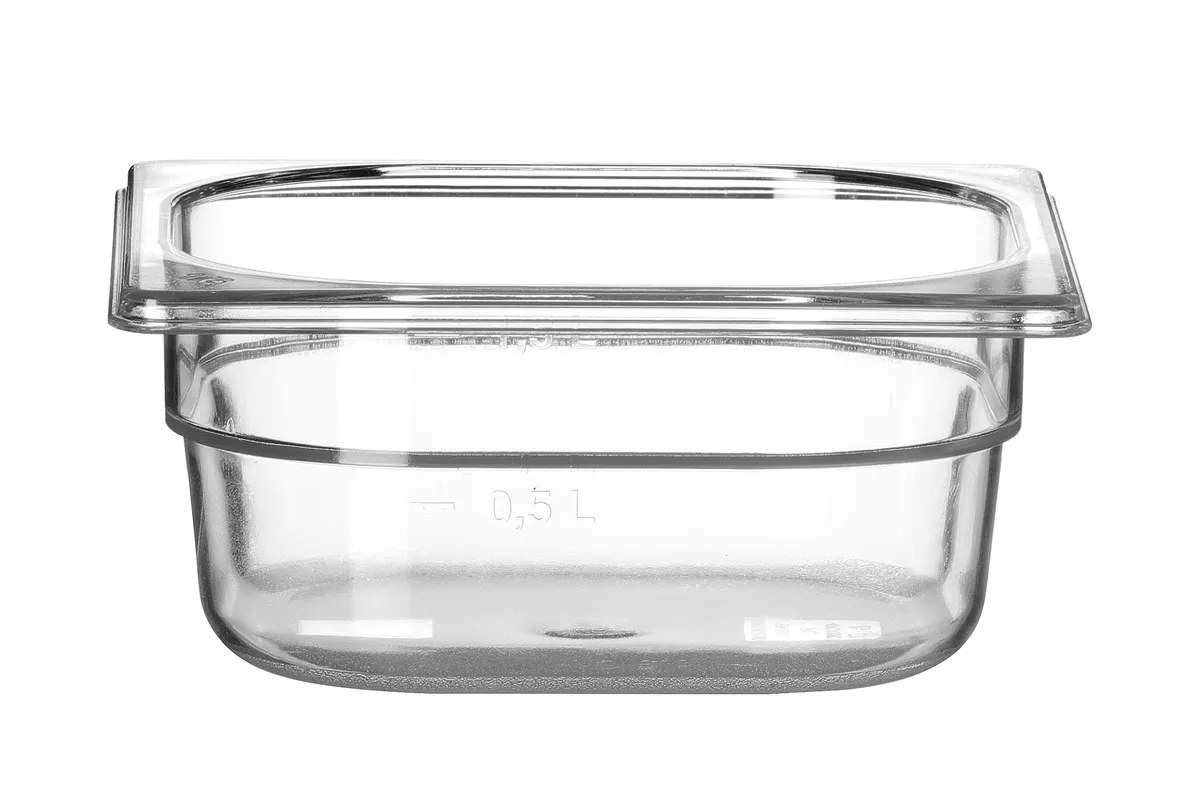 Pojemnik GN 1/6 z poliwęglanu, Profi Line, GN 1/6, 1L, transparentny, 176x162x65mm HENDI 861738