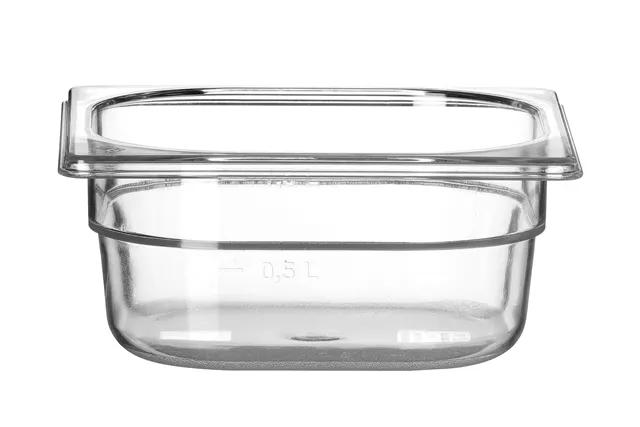 Pojemnik GN 1/6 z poliwęglanu, Profi Line, GN 1/6, 1L, transparentny, 176x162x65mm HENDI 861738