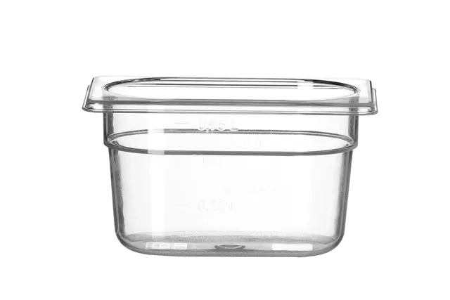 Pojemnik GN 1/9 z poliwęglanu, Profi Line, GN 1/9, 1L, transparentny, 176x108x100mm HENDI 861820