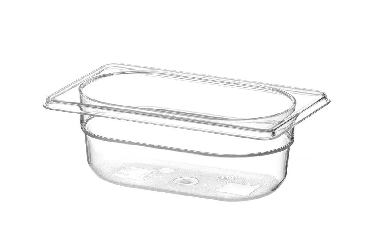 Pojemnik GN 1/9 z poliwęglanu, Profi Line, GN 1/9, 0,6L, transparentny, 176x108x65mm HENDI 861837