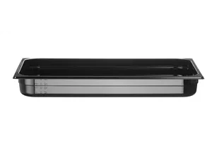 Pojemnik GN 1/1 z czarnego poliwęglanu, Profi Line, GN 1/1, 9L, czarny, 530x325x65mm HENDI 862209