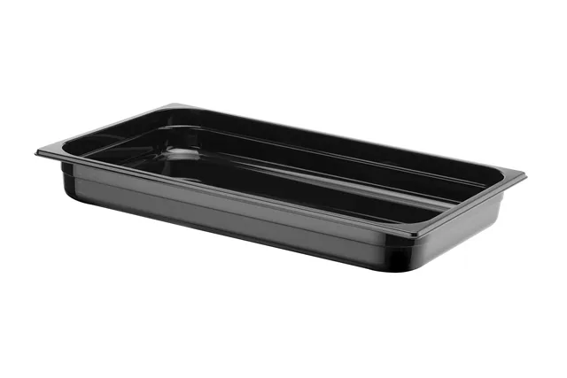 Pojemnik GN 1/1 z czarnego poliwęglanu, Profi Line, GN 1/1, 9L, czarny, 530x325x65mm HENDI 862209