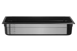 Pojemnik GN 1/1 z czarnego poliwęglanu, Profi Line, GN 1/1, 14L, czarny, 530x325x100mm HENDI 862223