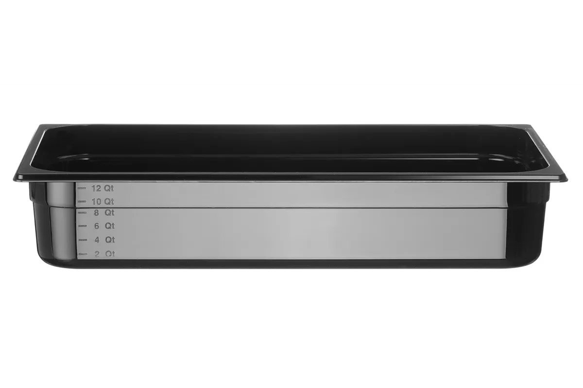 Pojemnik GN 1/1 z czarnego poliwęglanu, Profi Line, GN 1/1, 14L, czarny, 530x325x100mm HENDI 862223