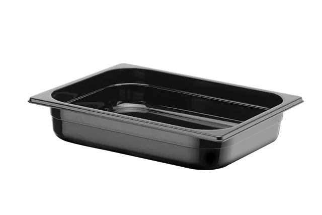 Pojemnik GN 1/2 z czarnego poliwęglanu, Profi Line, GN 1/2, 4L, czarny, 325x265x65mm HENDI 862438