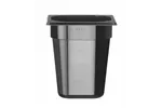 Pojemnik GN 1/6 z czarnego poliwęglanu, Profi Line, GN 1/6, 3,4L, czarny, 176x162x200mm HENDI 862704