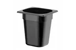 Pojemnik GN 1/6 z czarnego poliwęglanu, Profi Line, GN 1/6, 3,4L, czarny, 176x162x200mm HENDI 862704
