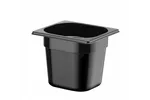 Pojemnik GN 1/6 z czarnego poliwęglanu, Profi Line, GN 1/6, 2,4L, czarny, 176x162x150mm HENDI 862711