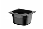 Pojemnik GN 1/6 z czarnego poliwęglanu, Profi Line, GN 1/6, 1,6L, czarny, 176x162x100mm HENDI 862728