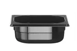 Pojemnik GN 1/6 z czarnego poliwęglanu, Profi Line, GN 1/6, 1L, czarny, 176x162x65mm HENDI 862735