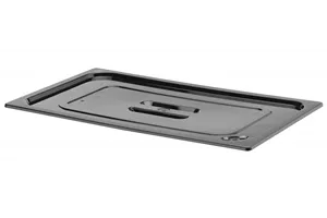 Pokrywka z czarnego poliwęglanu do pojemników GN, GN 1/1, czarny, 530x325mm HENDI 862902