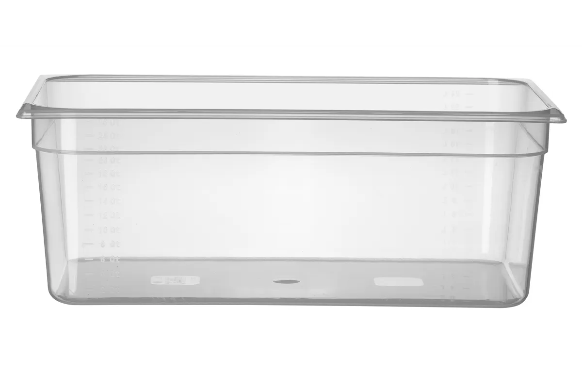 Pojemnik GN 1/1 z polipropylenu, Profi Line, GN 1/1, 24L, transparentny, 530x325x200mm HENDI 880005