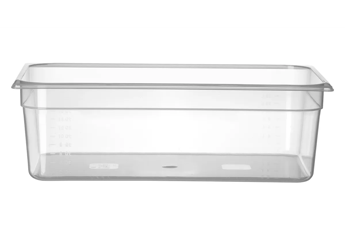Pojemnik GN 1/1 z polipropylenu, Profi Line, GN 1/1, 18L, transparentny, 530x325x150mm HENDI 880012
