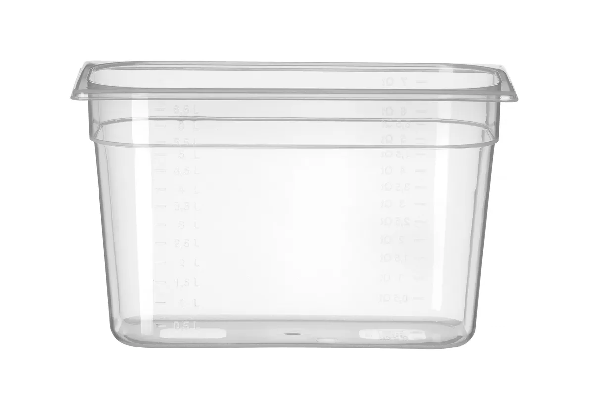 Pojemnik GN 1/3 z polipropylenu, Profi Line, GN 1/3, 6,5L, transparentny, 325x176x200mm HENDI 880203