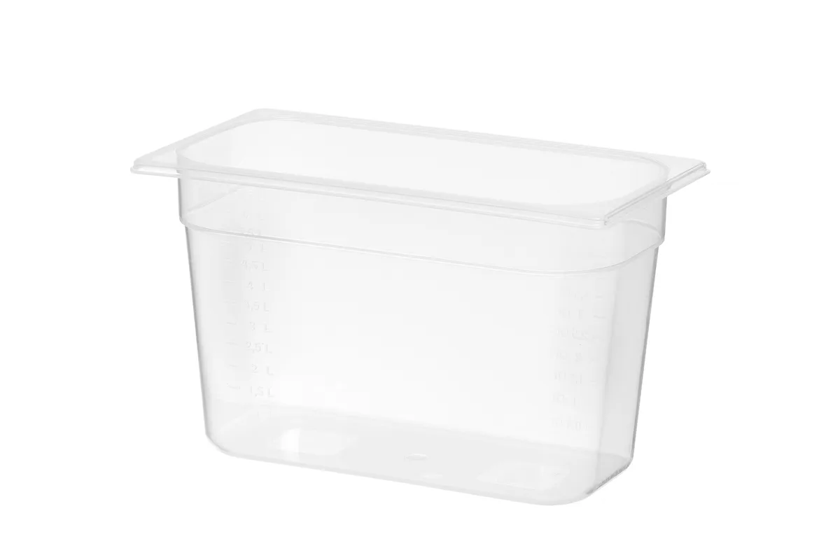 Pojemnik GN 1/3 z polipropylenu, Profi Line, GN 1/3, 6,5L, transparentny, 325x176x200mm HENDI 880203