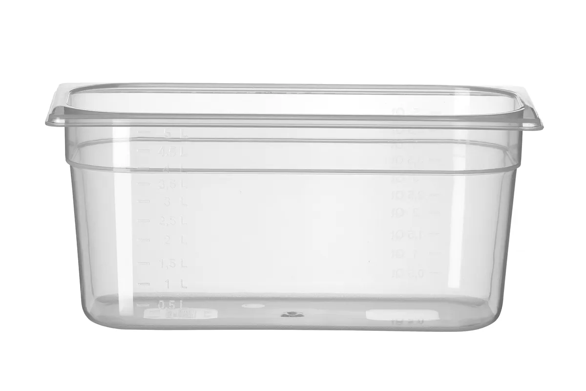 Pojemnik GN 1/3 z polipropylenu, Profi Line, GN 1/3, 5L, transparentny, 325x176x150mm HENDI 880210