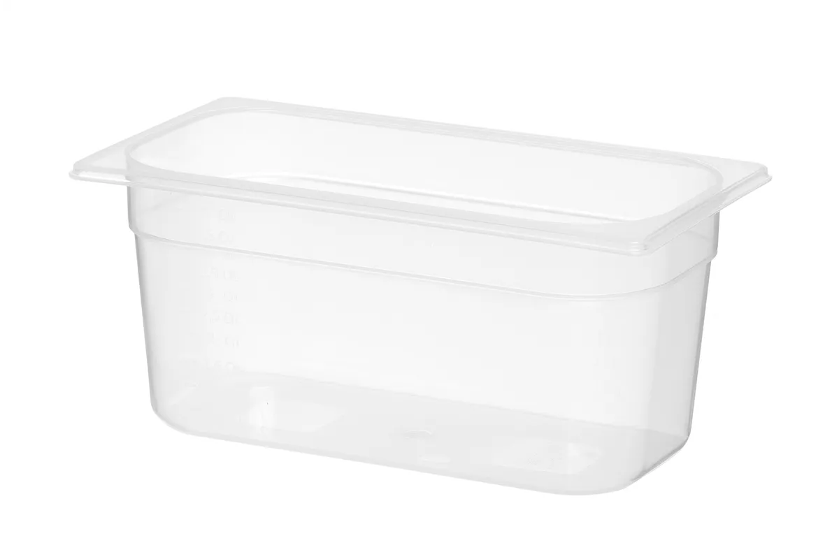 Pojemnik GN 1/3 z polipropylenu, Profi Line, GN 1/3, 5L, transparentny, 325x176x150mm HENDI 880210