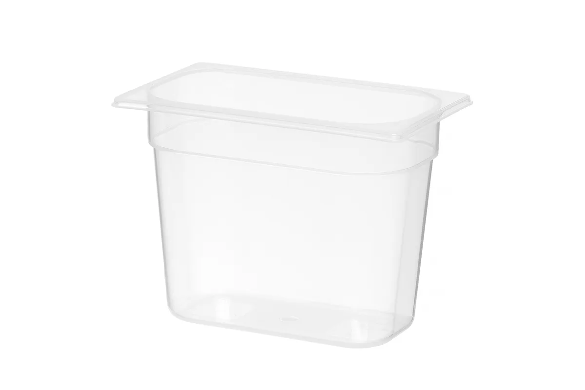 Pojemnik GN 1/4 z polipropylenu, Profi Line, GN 1/4, 4,5L, transparentny, 265x162x200mm HENDI 880302