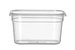 Pojemnik GN 1/4 z polipropylenu, Profi Line, GN 1/4, 3,5L, transparentny, 265x162x150mm HENDI 880319