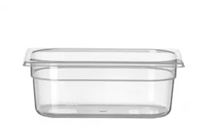 Pojemnik GN 1/4 z polipropylenu, Profi Line, GN 1/4, 2L, transparentny, 265x162x100mm HENDI 880326